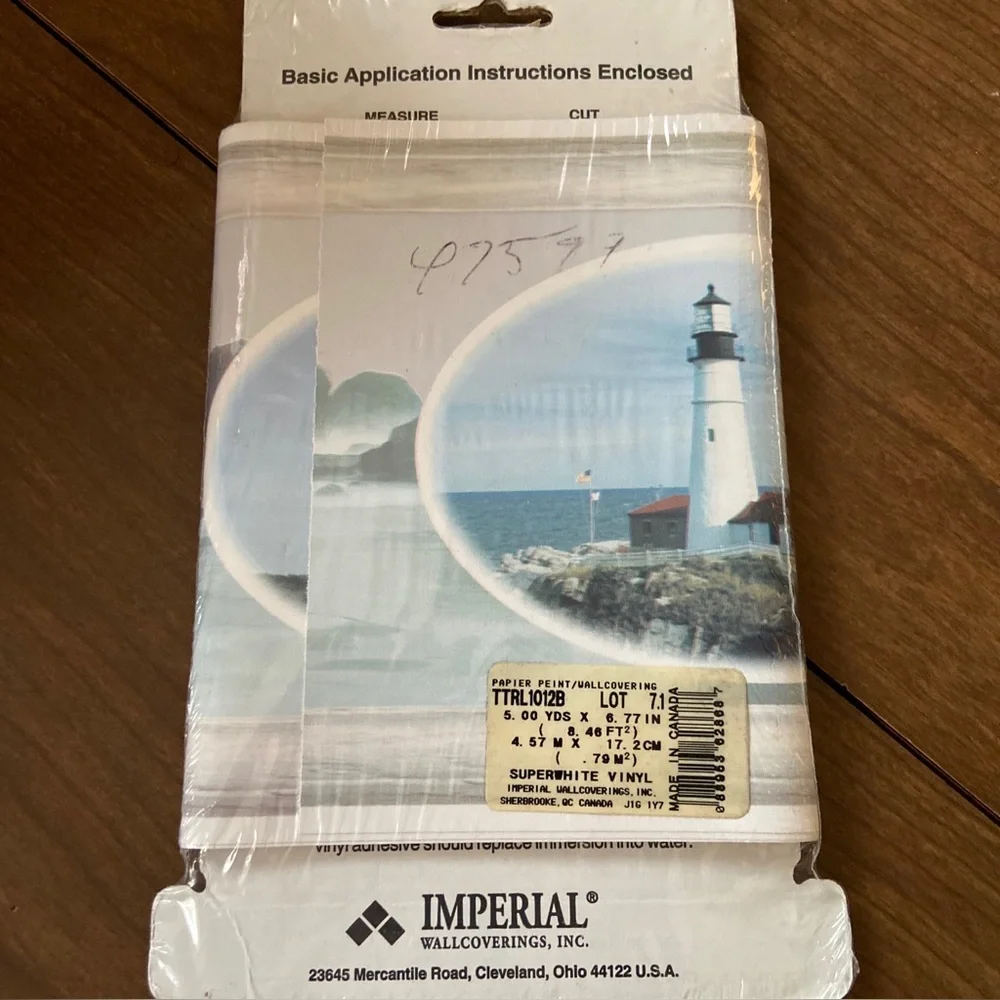 Imperial wallcovering realife outdoor by the sea prepasted Wall border Roll